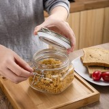 Airtight Square Glass Canister Kitchen Storage Jar