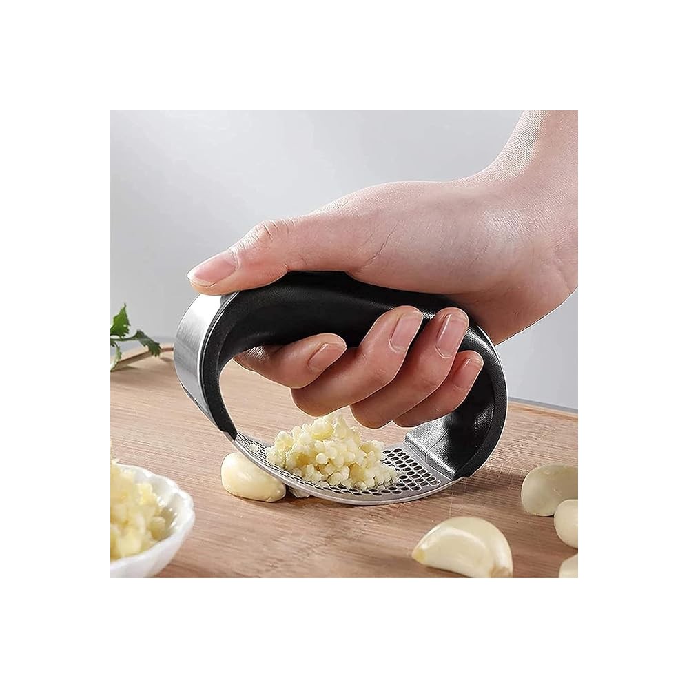Stainless Steel Garlic Press Crusher