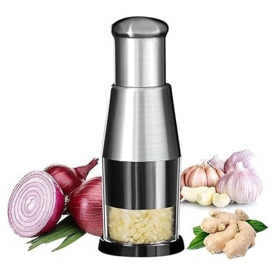 Push Chopper Garlic Press