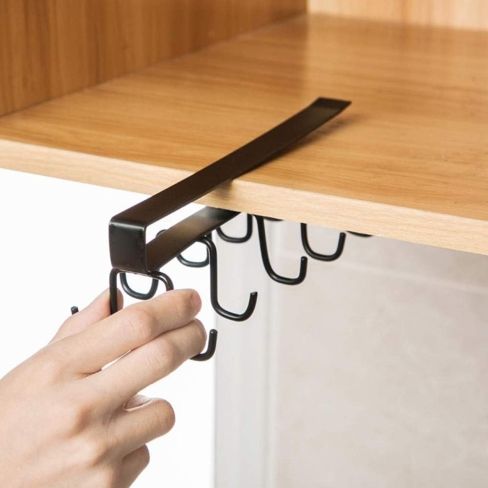 Double Row Kitchen Storage Rack Cupboard Hanging