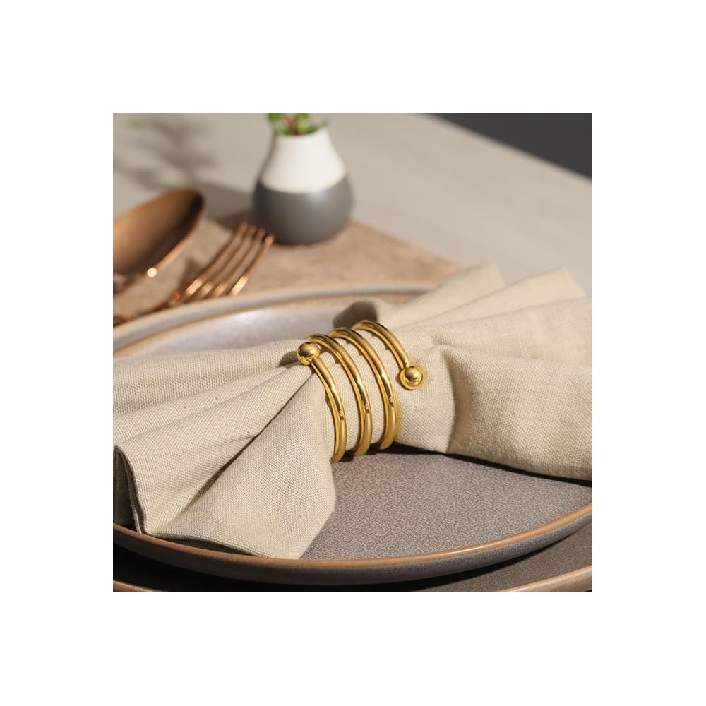 Swirl Metal Napkin Rings