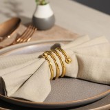 Swirl Metal Napkin Rings