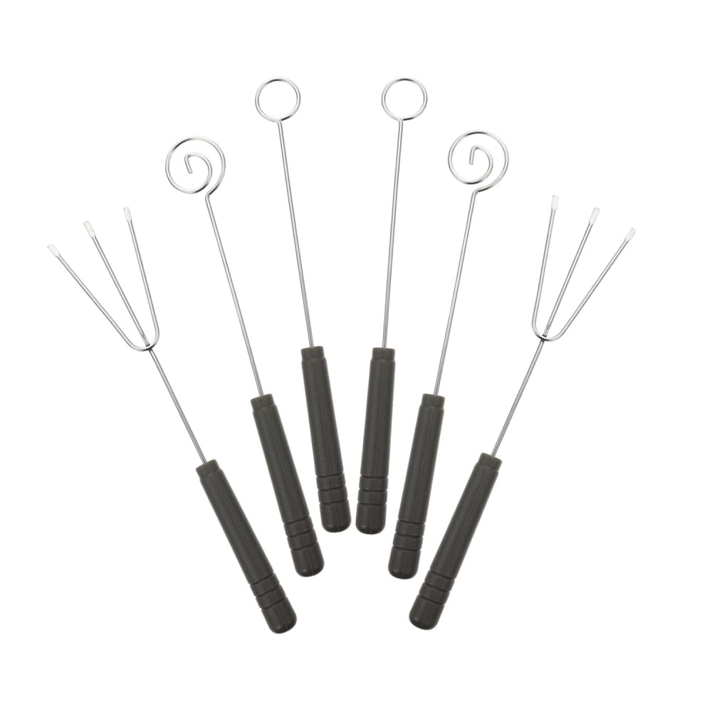 Stainless Steel Ergonomic Handle Fondue Dipping Forks Set