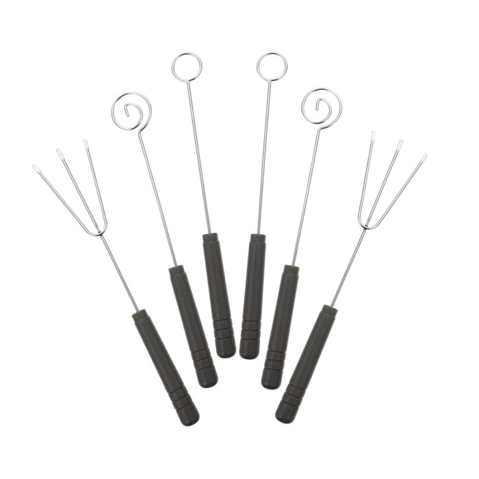 Stainless Steel Ergonomic Handle Fondue Dipping Forks Set