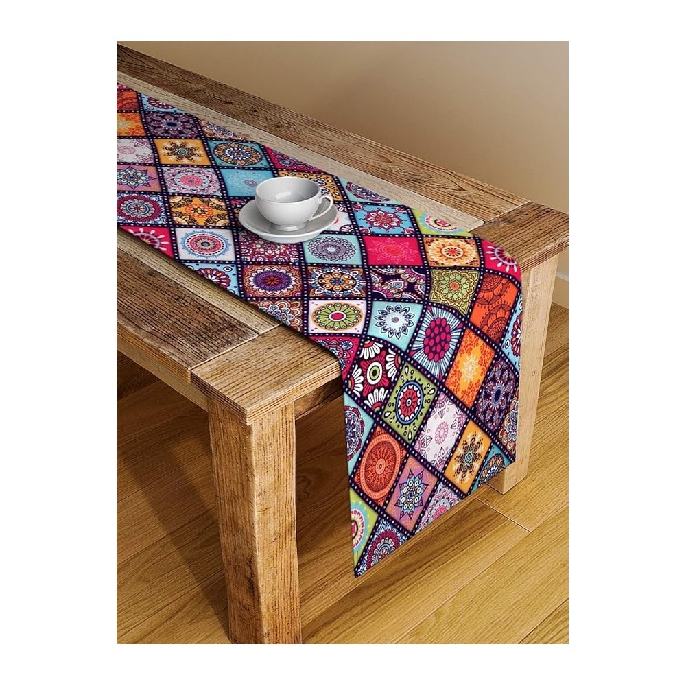 Polyester Canvas Digital Printed Table Runner