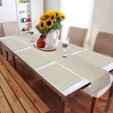 Cotton Ribbed Heat Resistant Table Runner