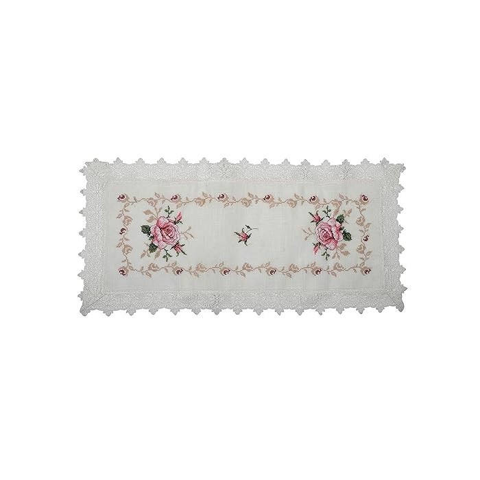 Embroidered Lace Table Runner