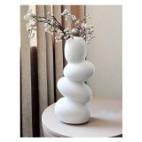 White Flower Ceramic Vase