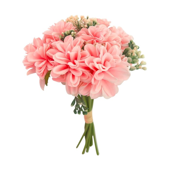 Artificial Hydrangea Dahlia Flowers Bunch