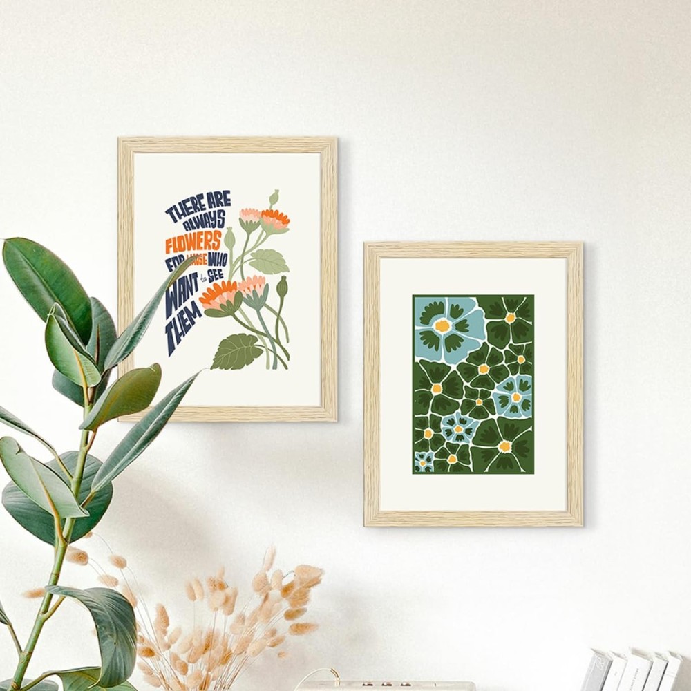 Multicolor Floral Wall Painting